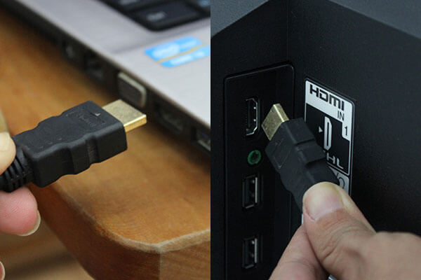 Kết nối laptop và Tivi thông qua cổng HDMI là một giải pháp vô cùng hiệu quả